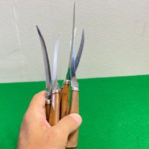 Vintage Reno-Ware Set of 5 Stainless Steel Bakelite Handles Knife Set Cutlery US